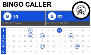 Play a game with the bingo caller